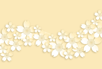 Obraz premium さくら背景