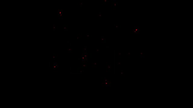 Cartoon fireworks pack animation with black png background.