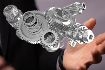gear Technology setting concept background.