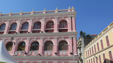 Pink Macao main square building