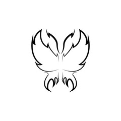 Butterfly Logo template Vector illustration.