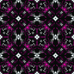 Seamless endless repeating ornament of motley colors