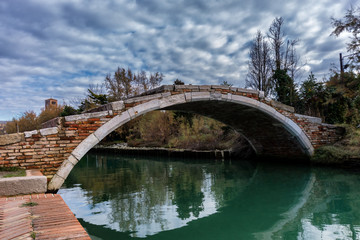 Ponte del Diavolo (Devil&rsquo;s Bridge) in Torcello, Venice, Italy