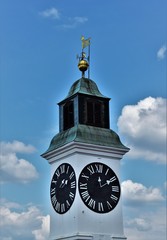 clock on bell tower