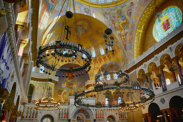  Russia City Saint-Petersburg Krondstadt interior of the sea St. Nicholas Cathedral