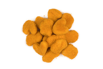 Nuggets isolated on a white background.