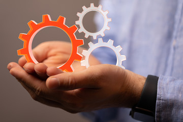 gear Technology setting concept background.