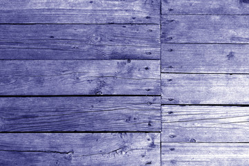 Old wooden wall in blue color.