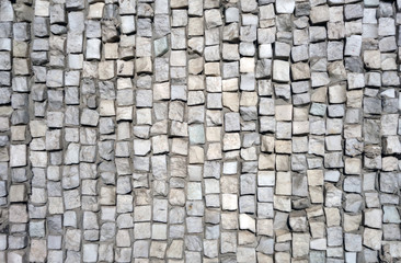 Stone pavement surface.