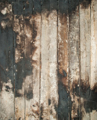 the texture of the planks burnt by fire - obrazy, fototapety, plakaty