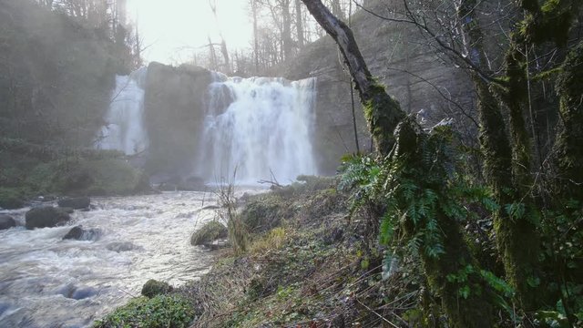Lynn Glen waterfall near Dalry, Ayrshire, Scotland, UK