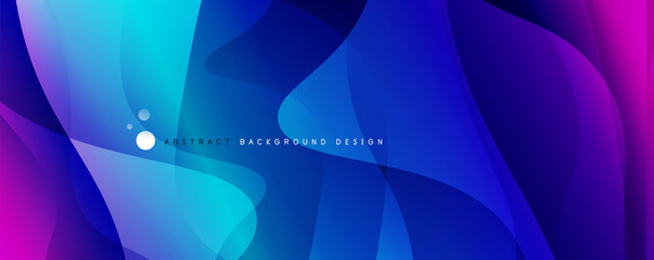 Trendy simple fluid color gradient abstract background with dynamic wave line effect. Vector Illustration For Wallpaper, Banner, Background, Card, Book Illustration, landing page