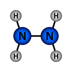 Hydrazine molecule icon.