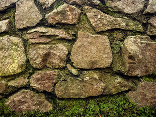 Stone wall, abstract nature background.