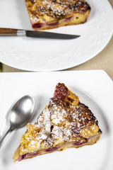 part de tarte à la framboise