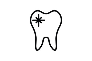 Obraz premium Tooth icon vector , eps 10 , dental