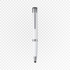 Realistic tactical usb pen isolated on transparent background. Vector eps10