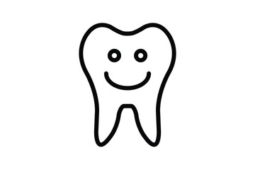 Tooth icon vector , eps 10 , dental