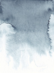 Grey blue watercolor background Invitation card design template Gradient ombre texture © SweetRenie