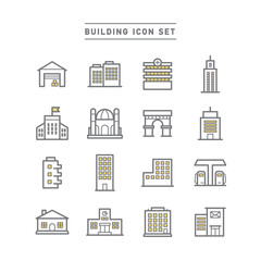 BUILDING ICON SET