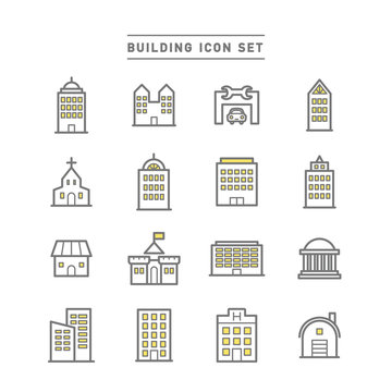 BUILDING ICON SET