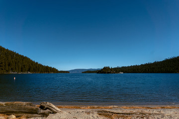 Beautiful view of Emerald Bay in Lake Tahoe, California.