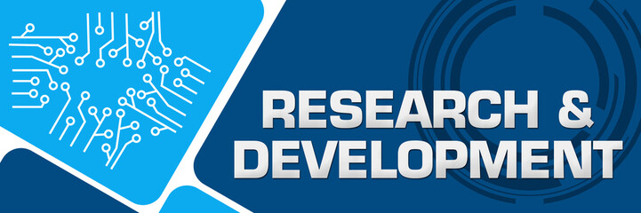 Research And Development Circuit Blue Rounded Corners Horizontal 