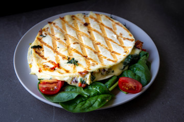 Quesadilla Wrap Sandwich with spinach