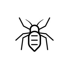 Aphid insect pictogram. Clipart image isolated on white background