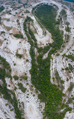 Aerial View, Geological Landscape, Lastras de las Heras, Valle de Losa, Junta de Traslaloma, Las Merindades, Burgos, Castilla y Leon, Spain, Europe