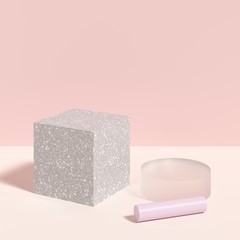 Abstract background, mock up scene geometry shape podium for product display. 3D rendering