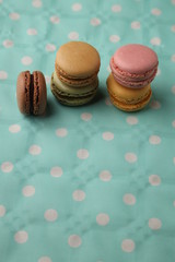 delicious colorful candies called macarons