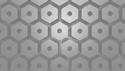  3d illustration honeycomb texture white. Abstract background for business presentation.