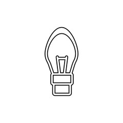 Bulb icon. Creative idea symbol. Logo design element