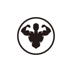 strong arm icon vector illustration sign
