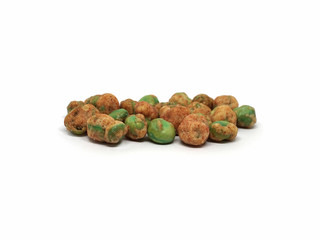 Selective focus shot crispry sweet green peas with copy space.