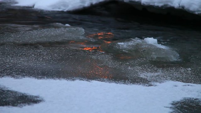 rivi&egrave;re en hiver