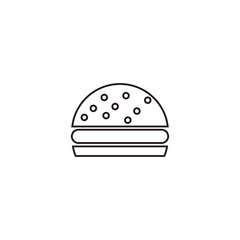 burger icon vector illustration sign