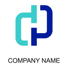 Fototapeta premium letter dp logo