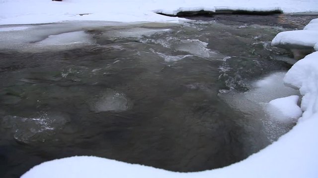 rivi&egrave;re en hiver