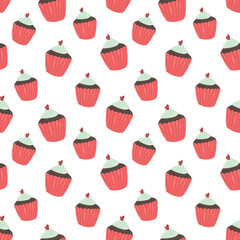 Valentine day elements. Seamless pattern with cute hand draw, doodle valentine elements, walpaper, wraping paper, textile, print,