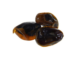 dried fruits isolated on white background