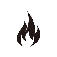 Fire vector icon illustration sign