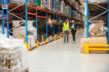Manager and Supervisor in warehouse	