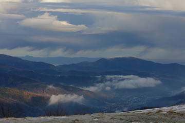 Nuages sur les Vosges