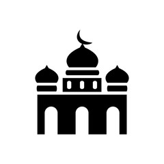 mosque icon collection, trendy style