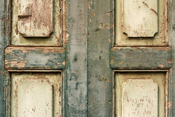 old wooden door