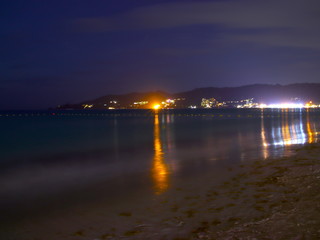 Fototapeta na wymiar Patong Beach at Night