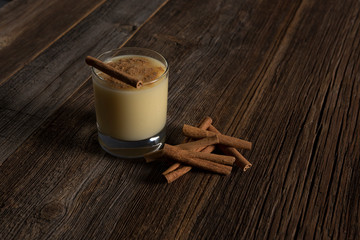 boza on wood background