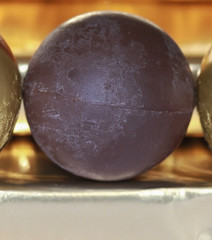 A close up view of truffle chocolate